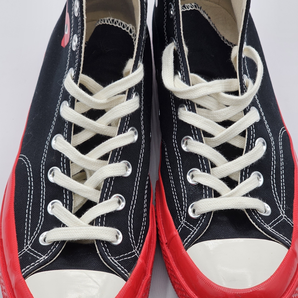 Converse x Comme des Garçons PLAY Chuck Taylor High Top Unisex Sneakers Black - Picture 5 of 10